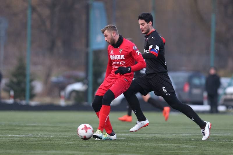 Football. Sparing. Zaglebie Sosnowiec - Cracovia Krakow. 17.01.2018