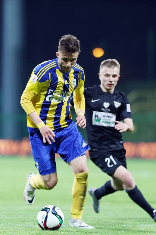 Football. I Liga. Rozwoj Katowice - Arka Gdynia. 06.05.2016