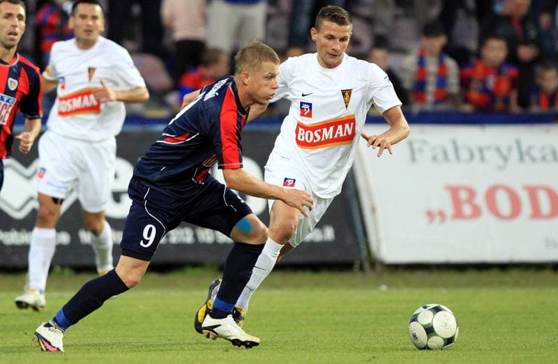 Football. T-Mobile Ekstraklasa. Piast Gliwice - Pogon Szczecin. 31.08.2012