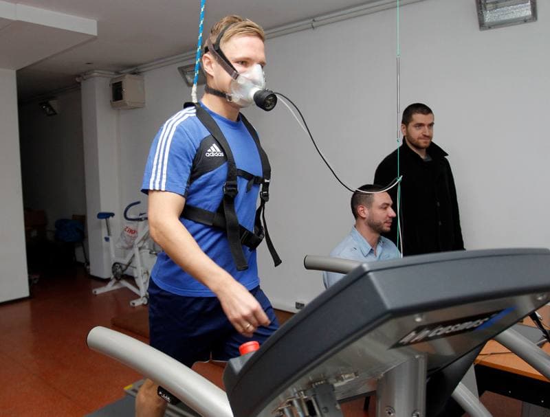 Football. Piast Gliwice. Training. 07.01.2014