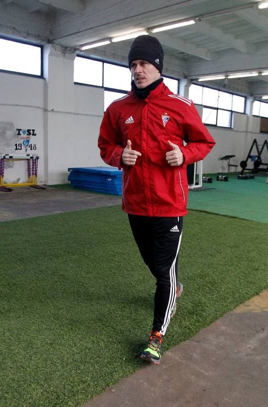 Football. Gornik Zabrze. Training. 08.01.2014