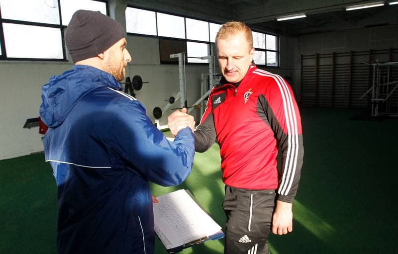 Football. Gornik Zabrze. Training. 08.01.2014