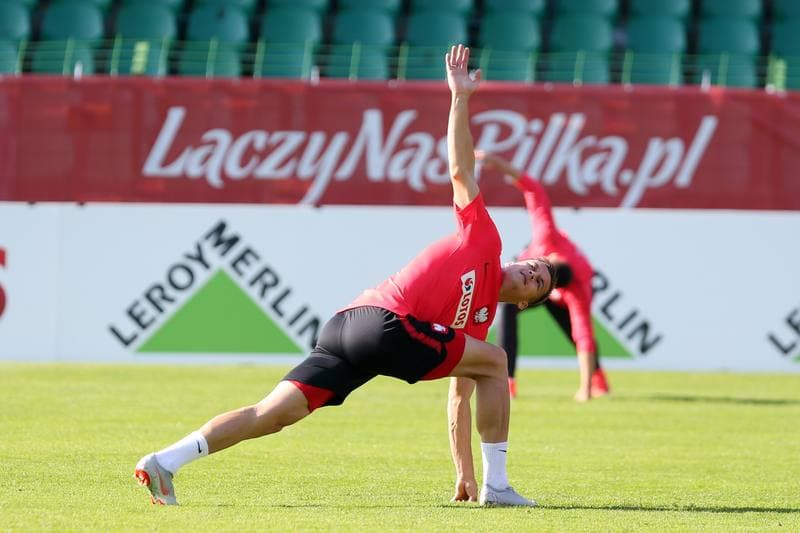 Football. Poland national team. Training. 12.10.2018
