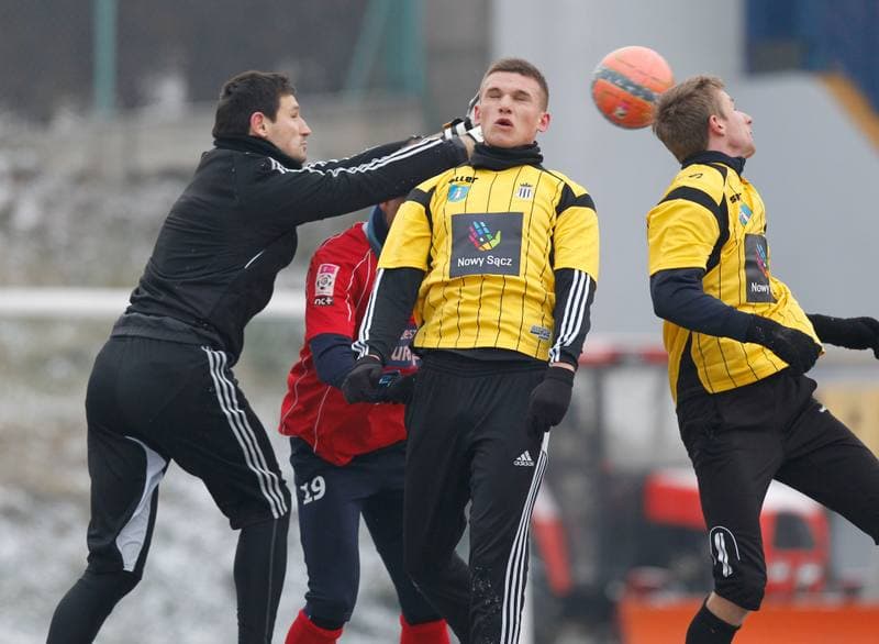 Football. Friendly Match. Podbeskidzie Bielsko Biala - Sandecja Nowy Sacz. 23.01.2014