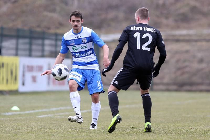 Football. Fortuna Narodni Liga. Fotbal Trinec - FK Usti nad Labem. 02.03.2019