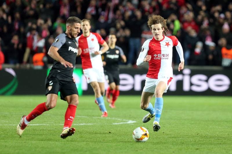 Football. UEFA Europa League. Slavia Prague - Sevilla FC. 14.03.2019