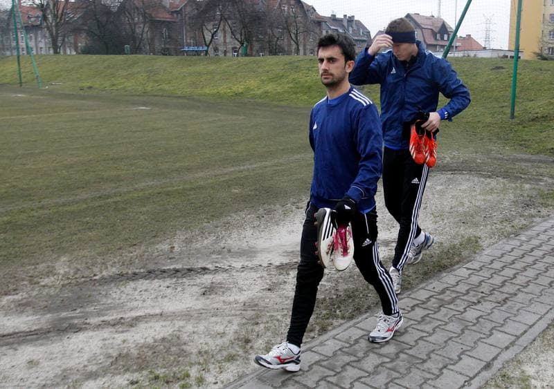 Football. Piast Gliwice. Training. 06.02.2014