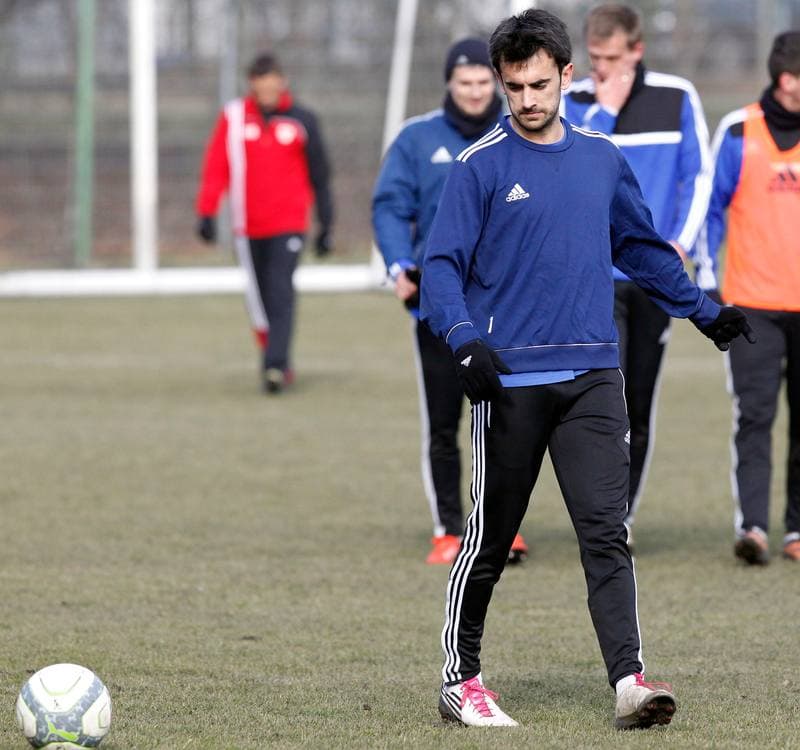 Football. Piast Gliwice. Training. 06.02.2014