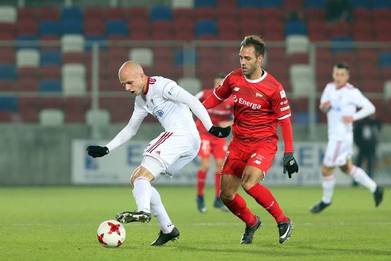 Football. Lotto Ekstraklasa. Gornik Zabrze - Lechia Gdansk. 08.12.2017