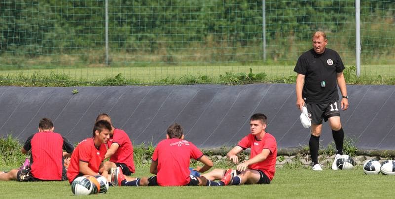 Football. Polonia Warszawa. Training. 14.07.2011