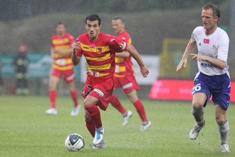 Football. T-Mobile Ekstraklasa. Podbeskidzie Bielsko-Biala - Jagiellonia Bialystok. 01.08.2011