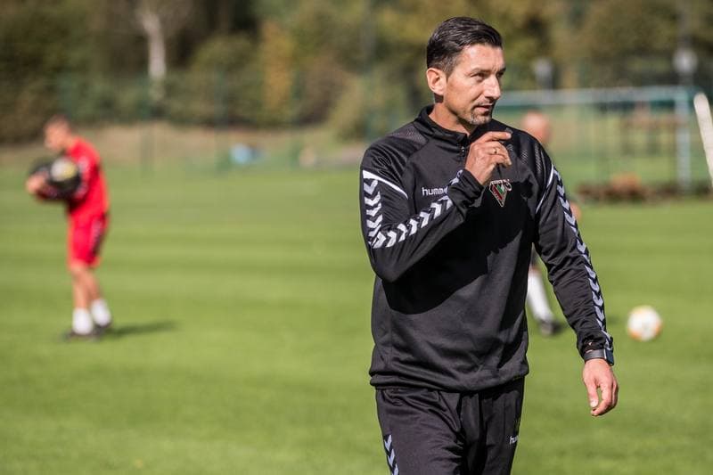Football. Zaglebie Sosnowiec. Training. 01.10.2019