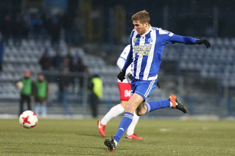 Football. Nice I Liga. Ruch Chorzow - Podbeskidzie Bielsko-Biala. 17.03.2018