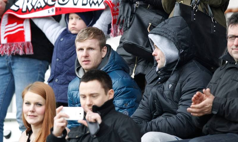 Football. T-Mobile Ekstraklasa. Cracovia Krakow - Slask Wroclaw. 02.03.2014