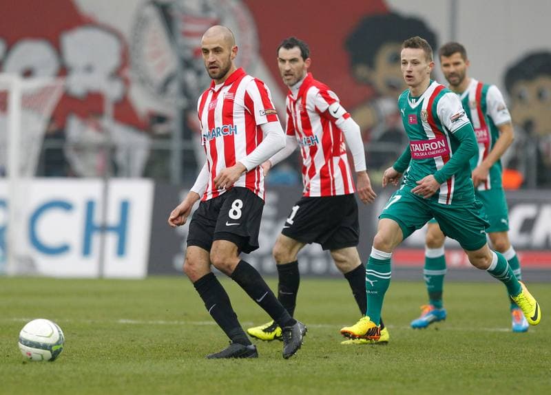 Football. T-Mobile Ekstraklasa. Cracovia Krakow - Slask Wroclaw. 02.03.2014