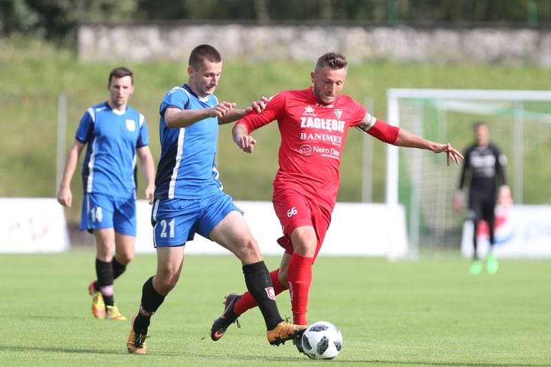 Football. Sparing. Zaglebie Sosnowiec - Sleza Wroclaw. 16.07.2018