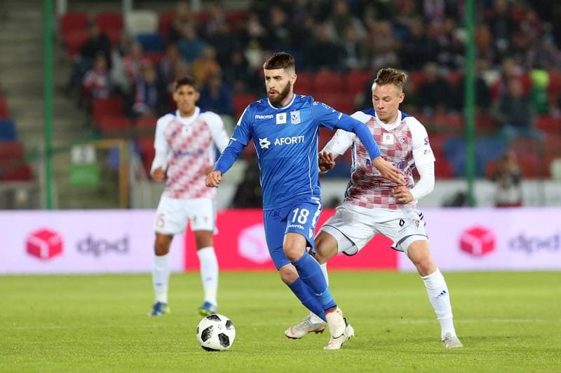 Football. Lotto Ekstraklasa. Gornik Zabrze - Lech Poznan. 05.10.2018