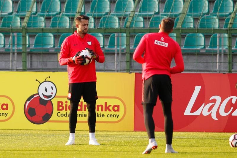 Football. Poland national team. Training. 08.10.2018