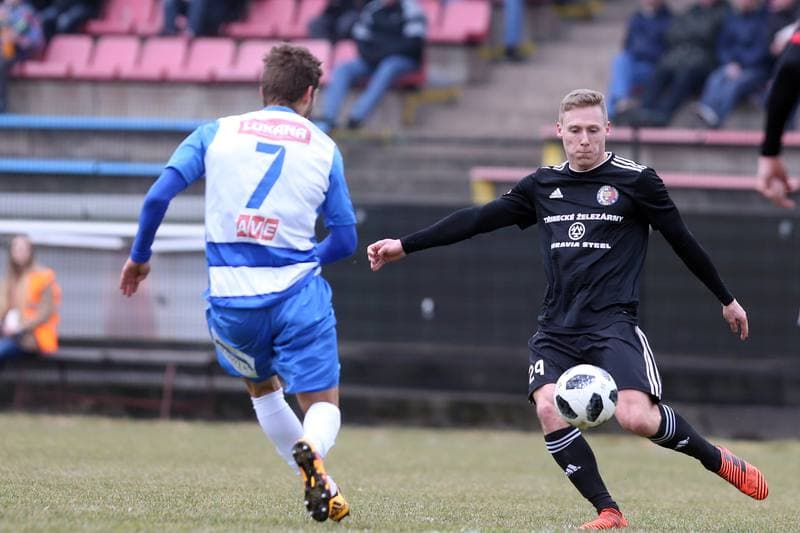 Football. Fortuna Narodni Liga. Fotbal Trinec - FK Usti nad Labem. 02.03.2019