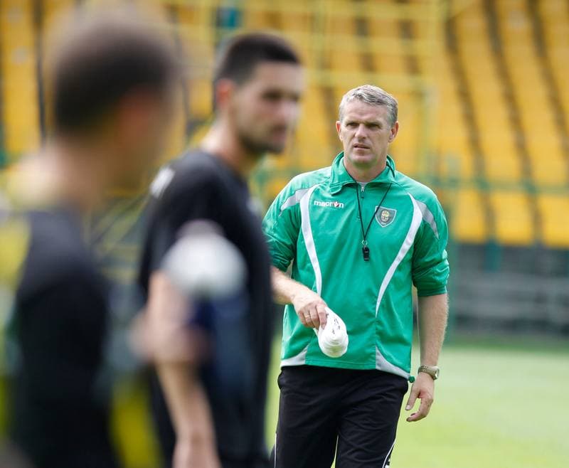 Football. GKS Katowice. Training. 15.01.2015