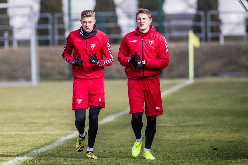 Football. Zaglebie Sosnowiec. Training. 20.02.2020