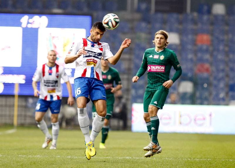 Football. PKO BP Ekstraklasa. Podbeskidzie Bielsko Biala - Slask Wroclaw. 21.12.2015