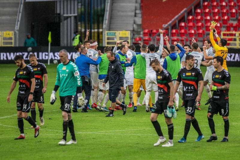 Football. Fortuna I Liga. GKS Tychy - Puszcza Niepolomice. 11.07.2020