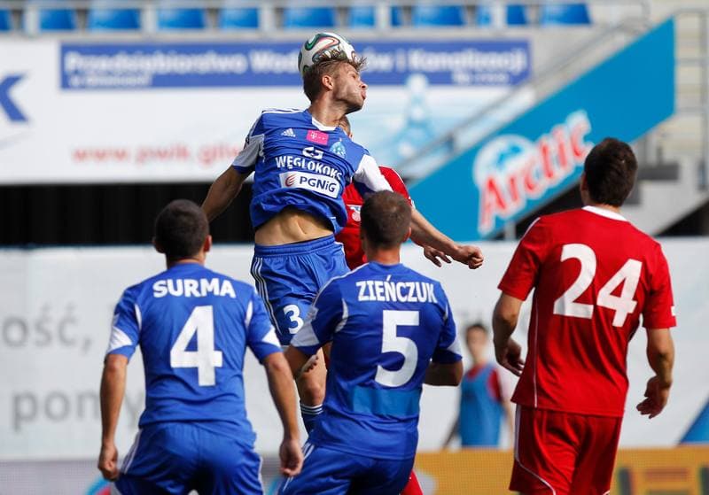 Football. Benefis Jaroslawa Kaszowskiego. Piast Gliwice - Ruch Chorzow. 12.10.2014