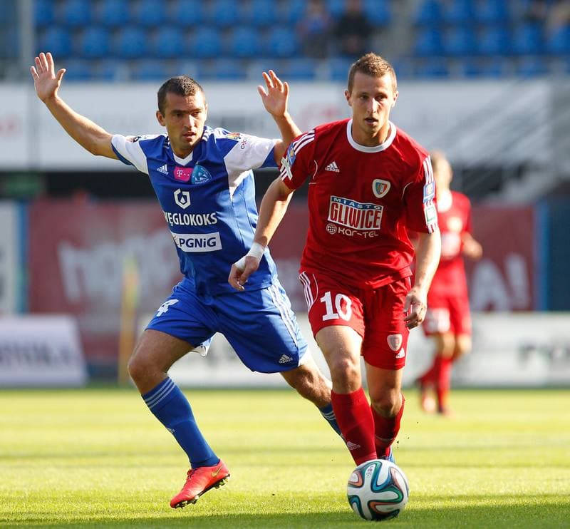 Football. Benefis Jaroslawa Kaszowskiego. Piast Gliwice - Ruch Chorzow. 12.10.2014