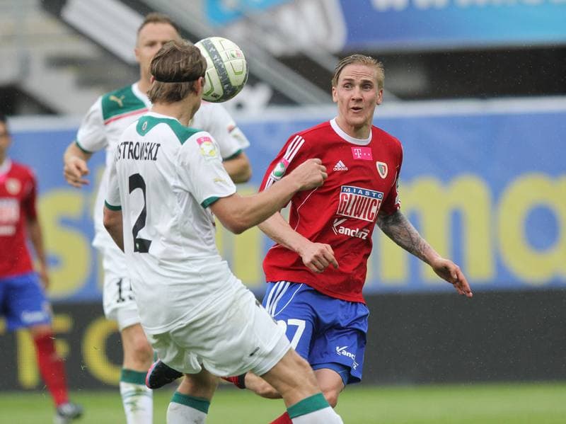 Football. T-Mobile Ekstraklasa. Piast Gliwice - Slask Wroclaw. 12.05.2013