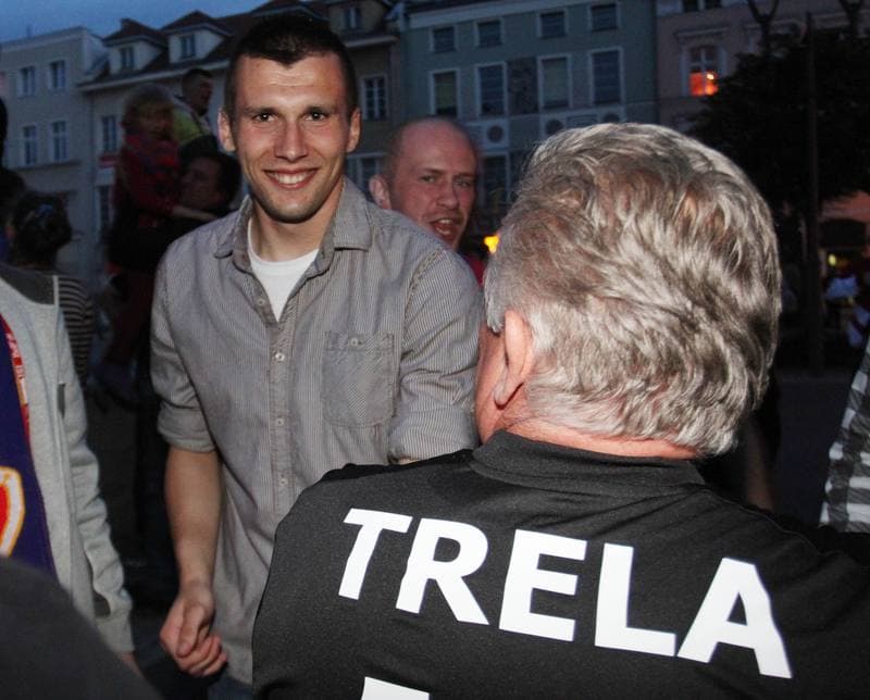 Football. Piast Gliwice. Celebration. 02.06.2013