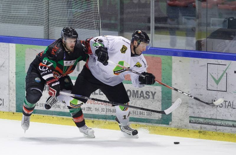 Ice Hockey. Polska Hokej Liga. Naprzod Janow - GKS Tychy. 19.10.2014