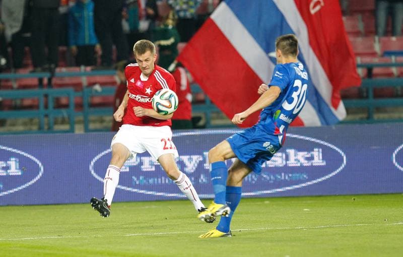 Football. T-Mobile Ekstraklasa. Wisla Krakow - Podbeskidzie Bielsko Biala. 24.10.2014