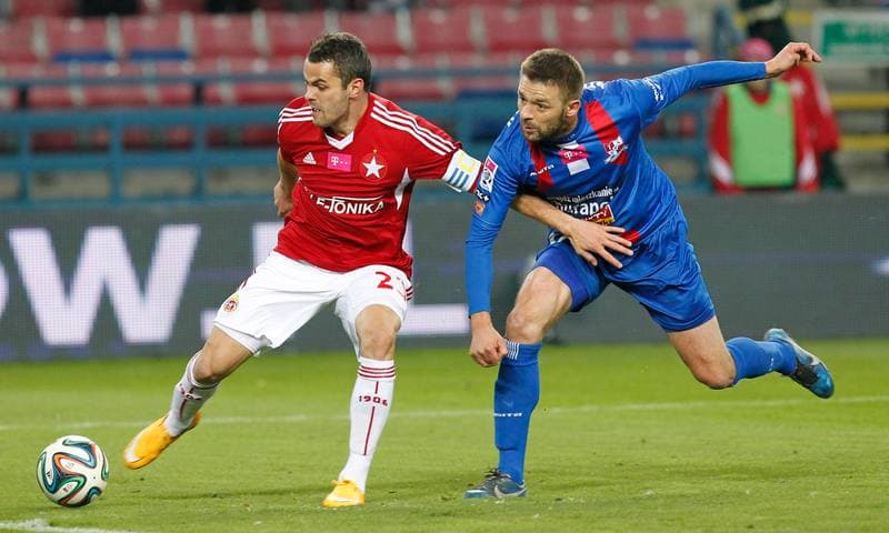 Football. T-Mobile Ekstraklasa. Wisla Krakow - Podbeskidzie Bielsko Biala. 24.10.2014