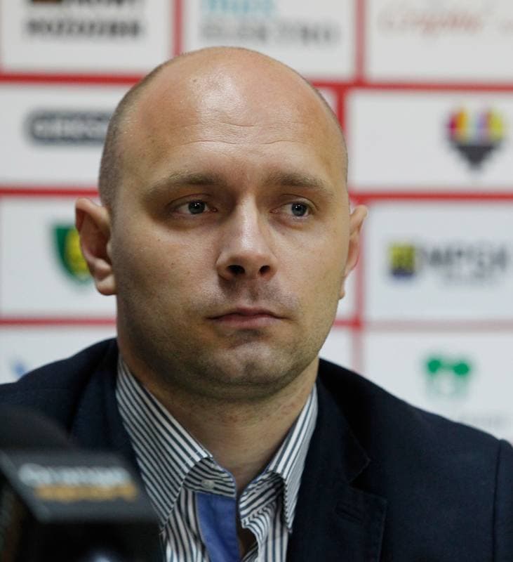 Football. GKS Katowice. Press Conference. 29.10.2014
