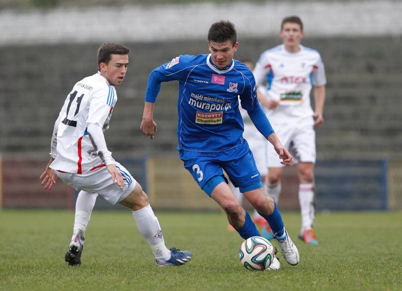 Football. III Liga Opolsko - Slaska. Gornik II Zabrze - Podbeskidzie II Bielsko Biala. 14.11.2014