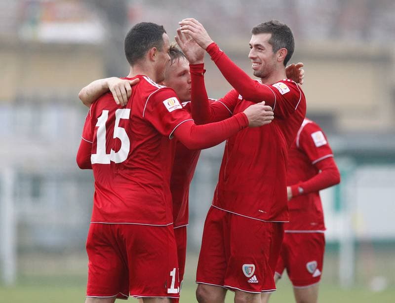 Football. III Liga Opolsko Slaska. Grunwald Ruda Slaska - Piast II Gliwice. 15.11.2014