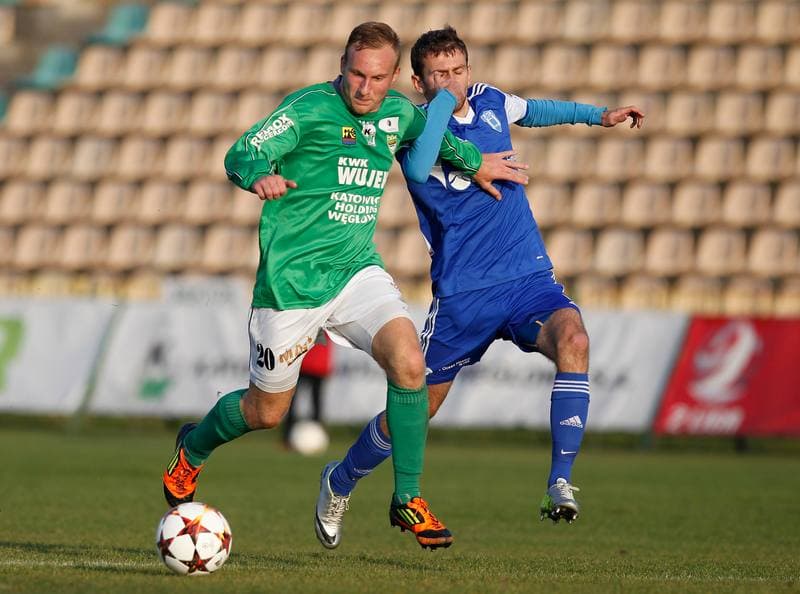 Football. II Liga Opolsko Slaska. Rozwoj Katowice - Nadwislana Gora. 15.11.2014