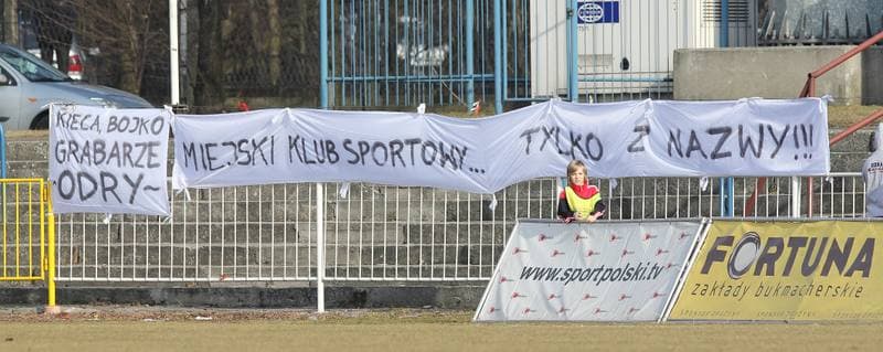 Football. I liga. Odra Wodzislaw Slaski - Warta Poznan. 12.03.2011