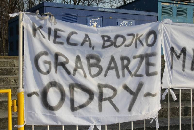 Football. I liga. Odra Wodzislaw Slaski - Warta Poznan. 12.03.2011