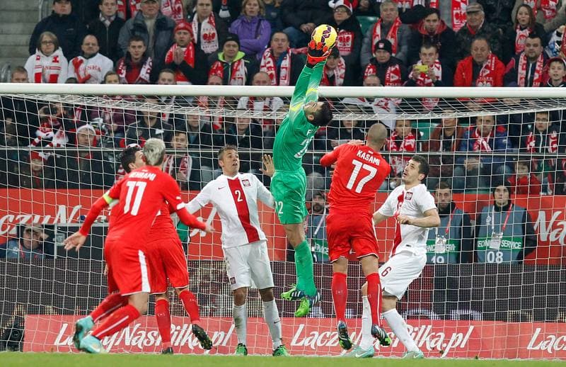 Football. International Friendly. Poland - Switzerland. 18.11.2014