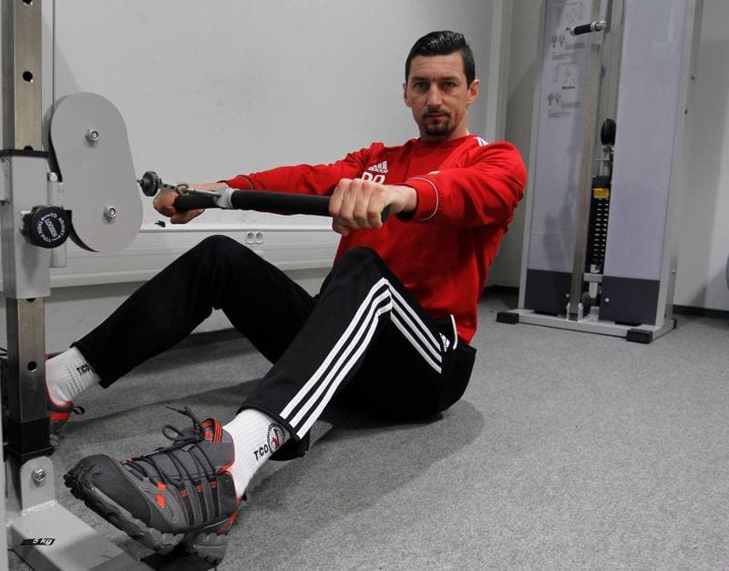 Football. Gornik Zabrze. Training. 17.01.2014