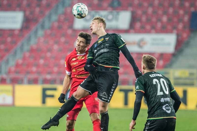 Football. Fortuna I Liga. GKS Tychy - Widzew Lodz. 03.12.2020