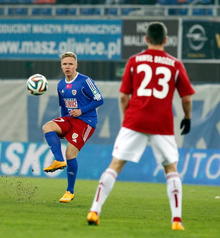 Football. PKO BP Ekstraklasa. Piast Gliwice - Wisla Krakow. 03.10.2015