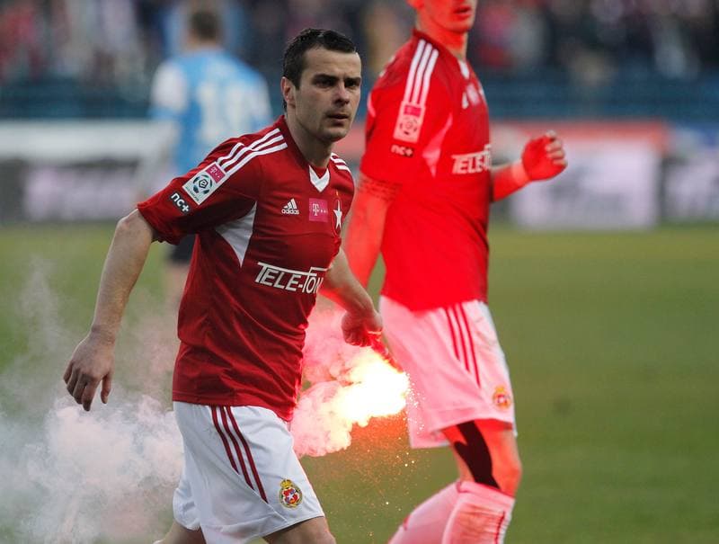 Football. T-Mobile Ekstraklasa. Wisla Krakow - Cracovia Krakow. 23.02.2014