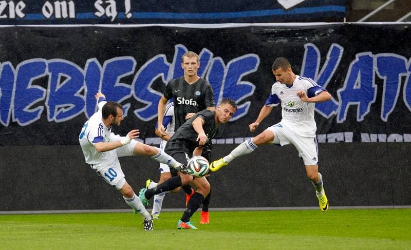 Football. UEFA Europa League. Ruch Chorzow - Esbjerg FB. 31.07.2014