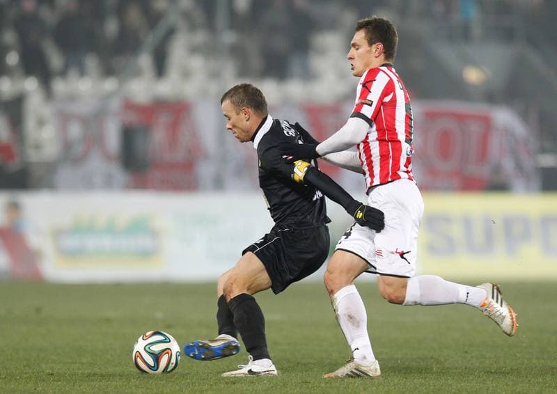 Football. T-Mobile Ekstraklasa. Cracovia Krakow - Jagiellonia Bialystok. 06.12.2014
