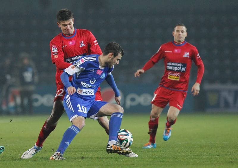 Football. T-Mobile Ekstraklasa. Ruch Chorzow - Podbeskidzie Bielsko Biala. 08.12.2014