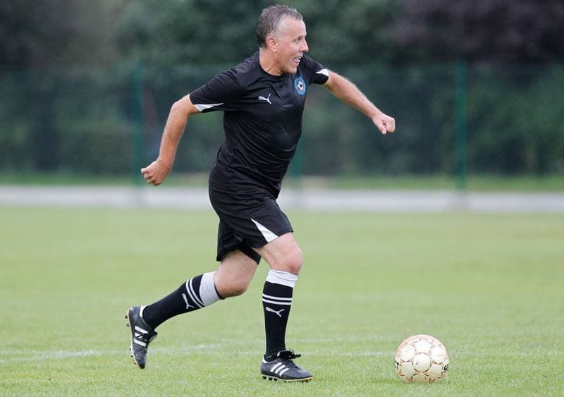 Football. Friendly Match. Strazak Mikolow - Reprezentacja Slaska Oldboyow. 09.09.2014