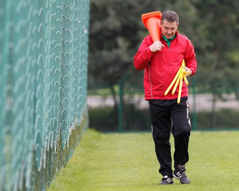 Football. GKS Katowice. Training. 15.01.2015